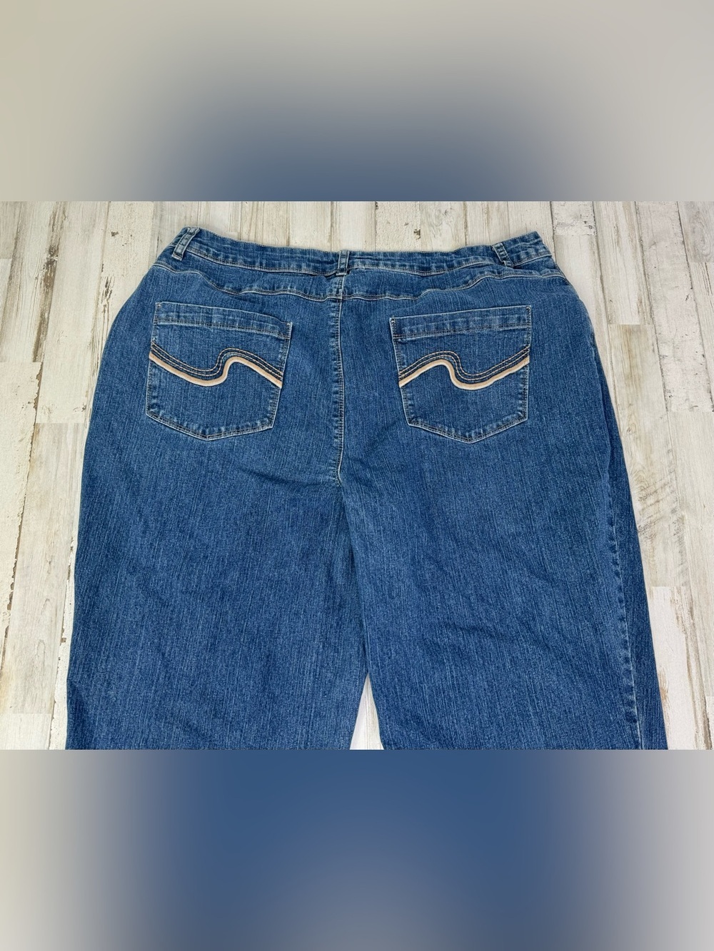 Cato Premium Jeans Women's 20W 38x32 Blue Straight Leg High Rise - Picture 10 of 11